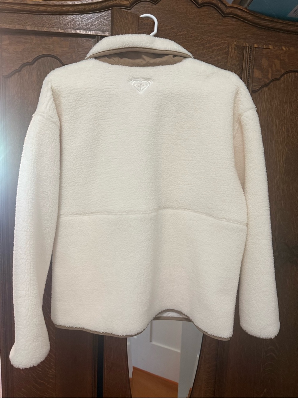 Roxy Cream Jacket with Tan Accents - Picture 4 of 4